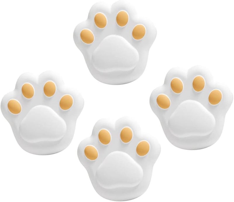 White Silicone Corner Guards 4pcs Table Edge Protectors Anti Collision Bumpers For Kids - Image 1